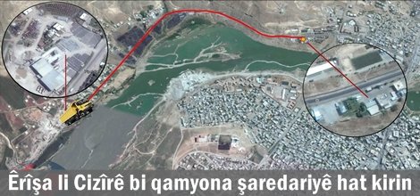 Êrîşa li Cizîrê bi qamyona şaredariyê hat kirin