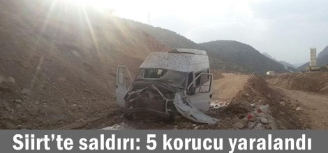 Siirt’te saldırı: 5 korucu yaralandı