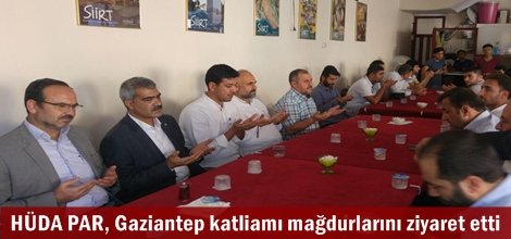 HÜDA PAR, Gaziantep katliamı mağdurlarını ziyaret etti