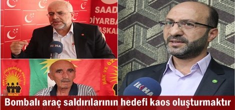 Bombalı araç saldırılarının hedefi kaos oluşturmaktır