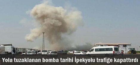 Yola tuzaklanan bomba tarihi İpekyolu trafiğe kapattırdı