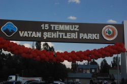 Ağrı'da 15 Temmuz Vatan Şehitleri Parkı açıldı