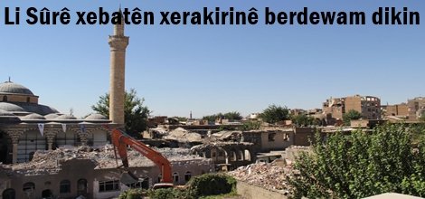 Li Sûrê xebatên xerakirinê berdewam dikin