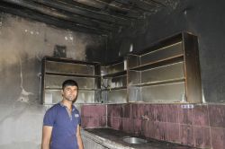 Alev alan buzdolabı yangına neden oldu