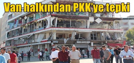 Van halkından PKK’ye tepki