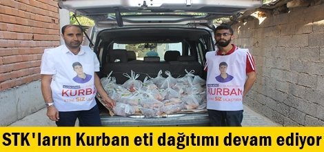 STK'ların Kurban eti dağıtımı devam ediyor