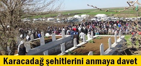 Karacadağ şehitlerini anmaya davet