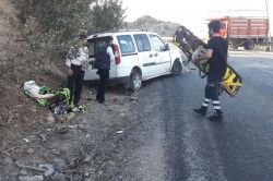Bitlis Yenice Köyü mevkiinde trafik kazası: 1 yaralı