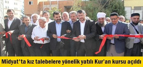 Midyat'ta kız talebelere yönelik yatılı Kur’an kursu açıldı