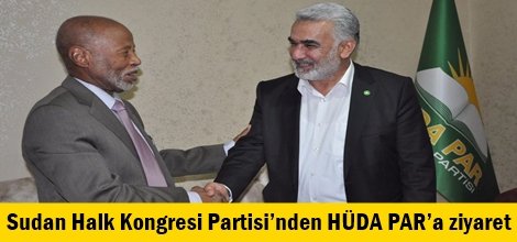 Sudan Halk Kongresi Partisi’nden HÜDA PAR’a ziyaret