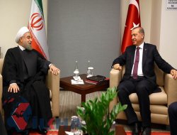 Cumhurbaşkanı Erdoğan, İran Cumhurbaşkanı Ruhani ile görüştü