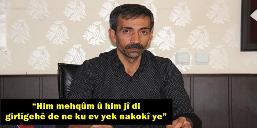 “Him mehqûm û him jî di girtîgehê de ne ku ev yek nakokî ye”