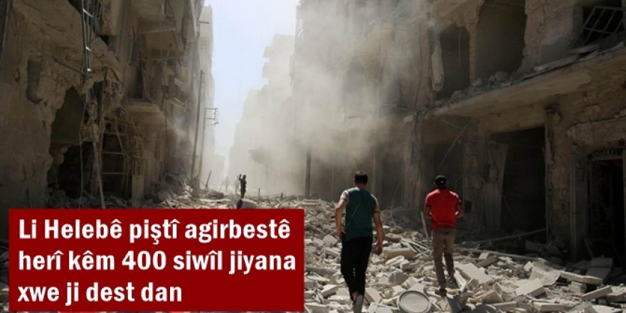 Li Helebê piştî agirbestê herî kêm 400 siwîl jiyana xwe ji dest dan