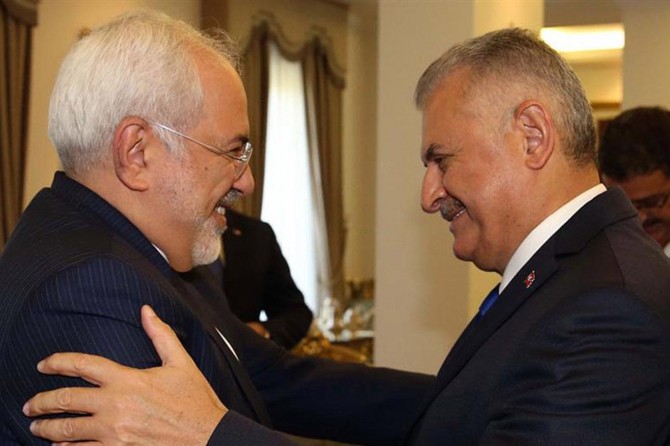 Başbakan Yıldırım, Cevad Zarif’i kabul etti