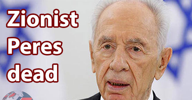 Zionist Peres dead