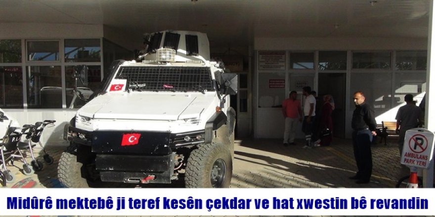 Midûrê mektebê ji teref kesên çekdar ve hat xwestin bê revandin