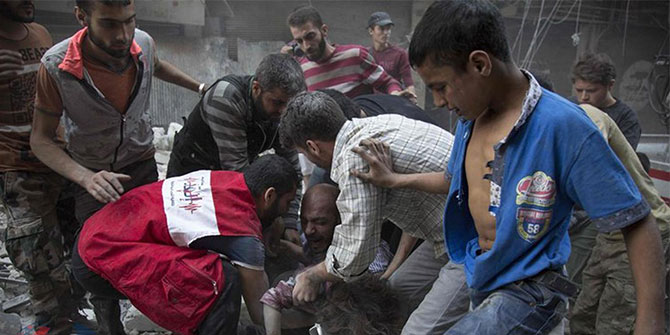 30 People die in air raid in Aleppo