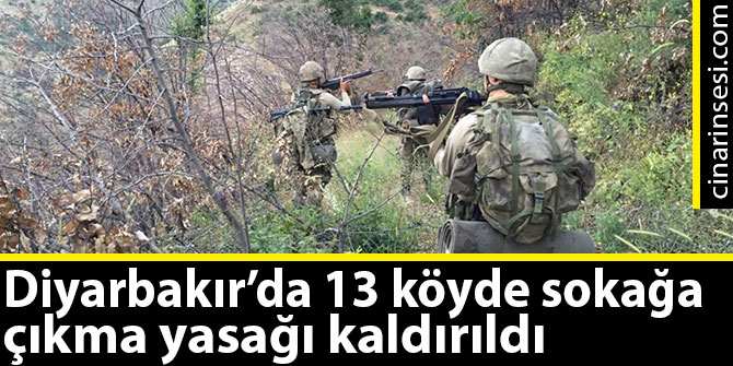 Diyarbakır’ın 13 köyünde sokağa çıkma yasağı kaldırıldı