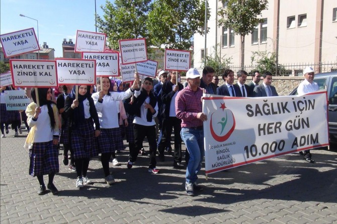 Bingöl'de her gün 10 bin adım temalı yürüyüş etkinliği