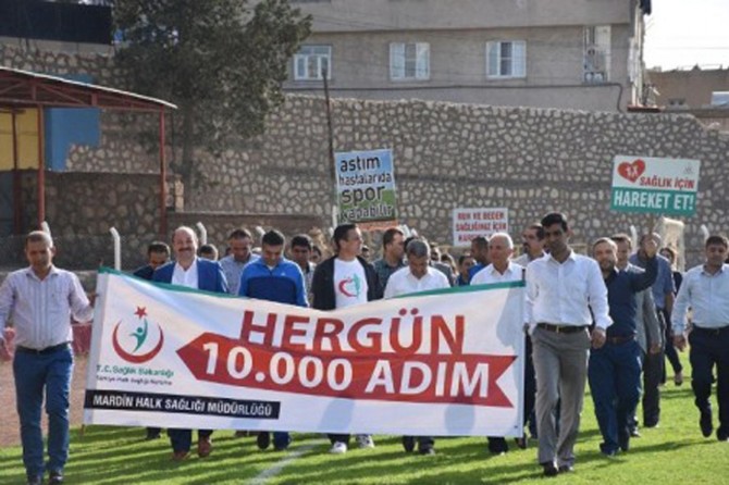 Mardin’de dünya yürüyüş günü etkinliği yapıldı