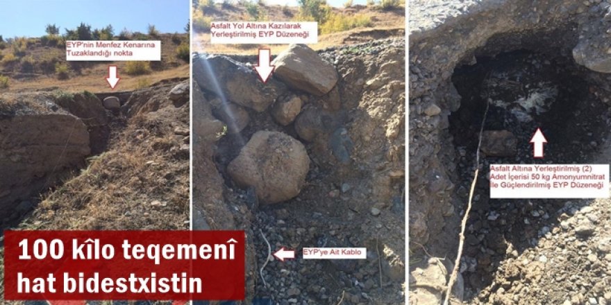 100 kîlo teqemenî hat bidestxistin