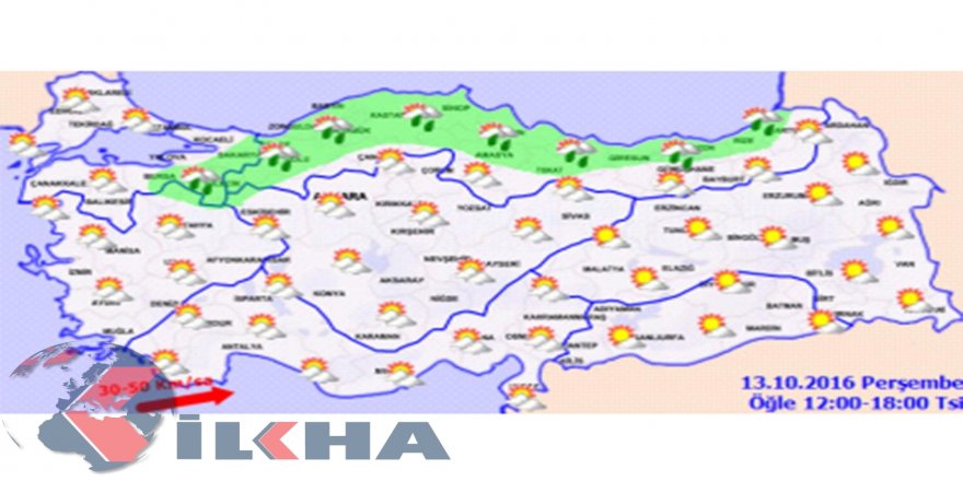 Türkiye genelinde hava durumu
