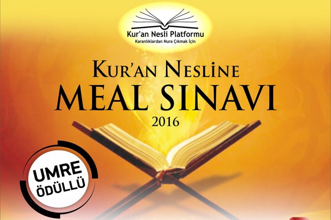 Umre ödüllü Kur'an nesline meal sınavı yapılacak