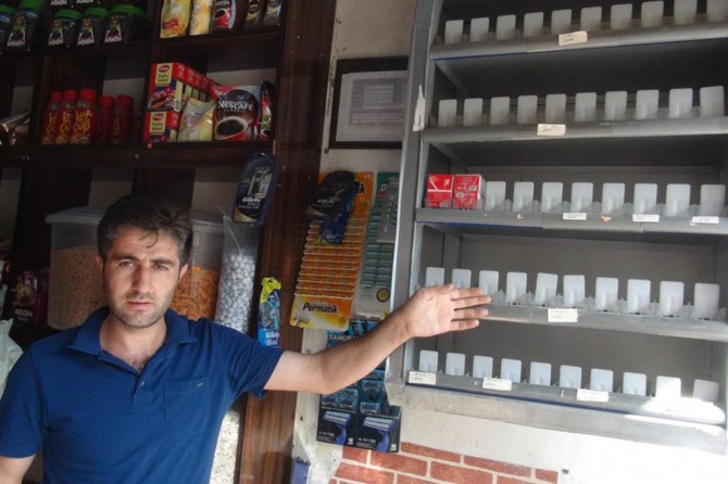 Kızıltepe'de hırsızlar 4 bin TL değerinde çay ile sigara çaldı