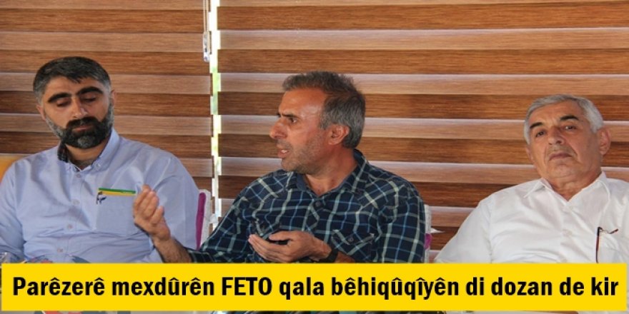 Parêzerê mexdûrên FETO qala bêhiqûqîyên di dozan de kir