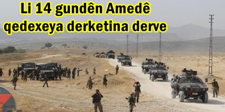 Li 14 gundên Amedê qedexeya derketina derve