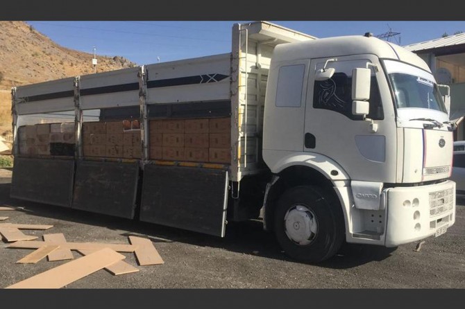 Bitlis’te 102 bin 660 paket kaçak sigara ele geçirildi