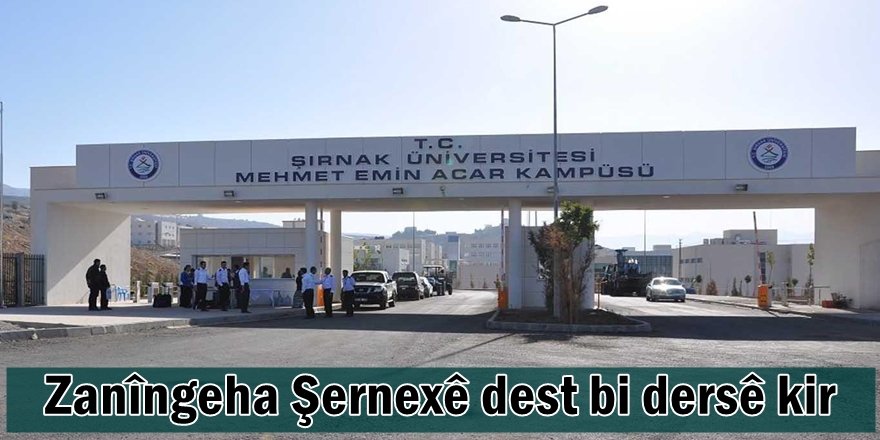 Zanîngeha Şernexê dest bi dersê kir