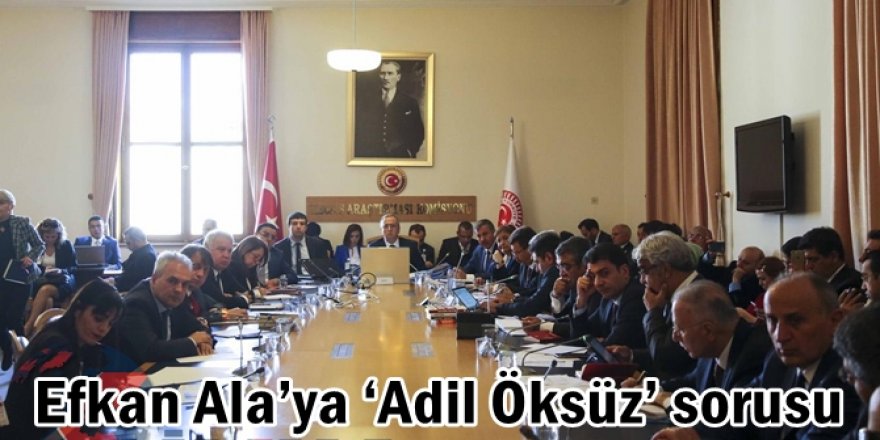 Efkan Ala’ya ‘Adil Öksüz’ sorusu