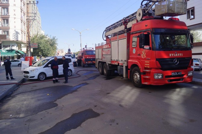 Batman’ın Kültür Mahallesinde korkutan yangın