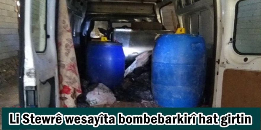 Li Mêrdînê wesayîta bombebarkirî hat girtin