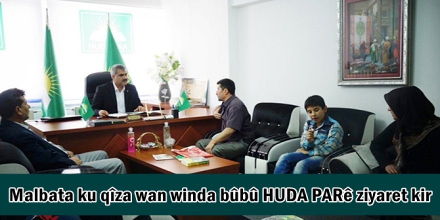 Malbata ku qîza wan winda bûbû HUDA PARê ziyaret kir