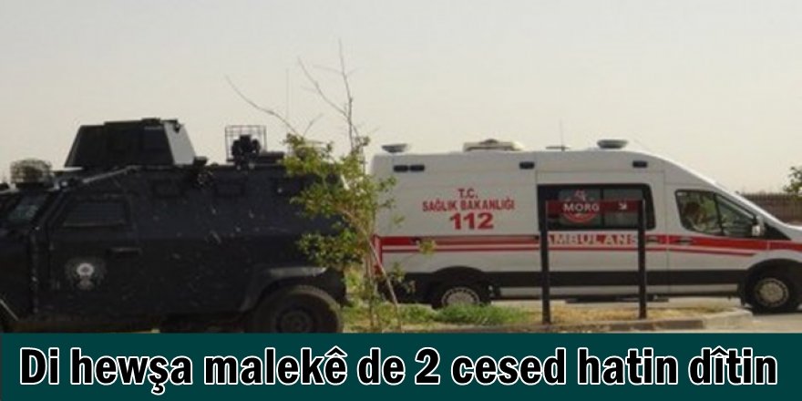 Di hewşa malekê de 2 cesed hatin dîtin