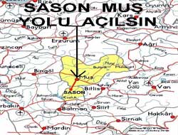 Muş-Sason Karayolu Açılsın