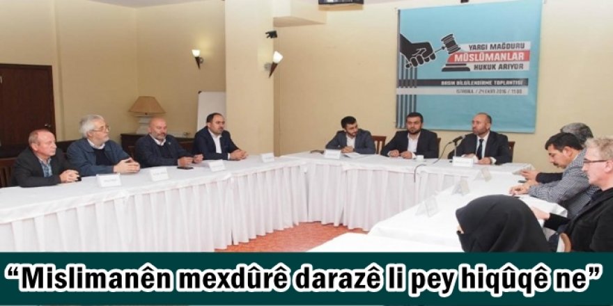 Mislimanên mexdûrê darazê li pey hiqûqê ne