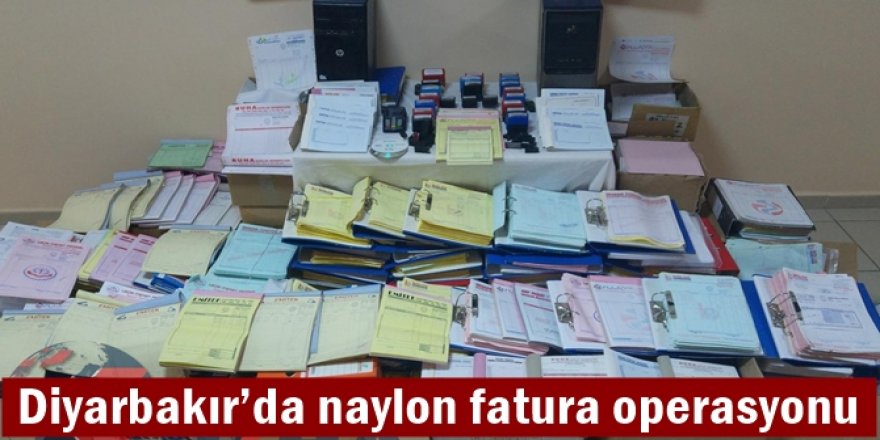 Diyarbakır’da naylon fatura operasyonu