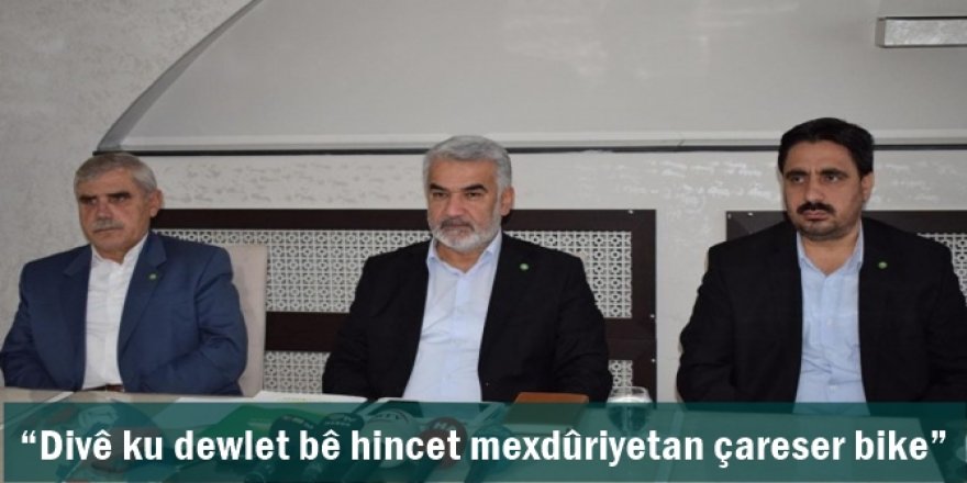 Divê ku dewlet bê hincet mexdûriyetan çareser bike