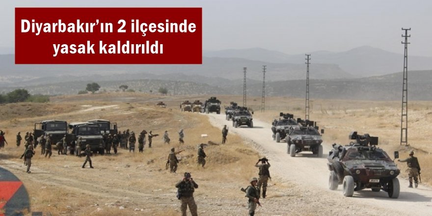 Lice ve Hani'deki sokağa çıkma yasağı kaldırıldı