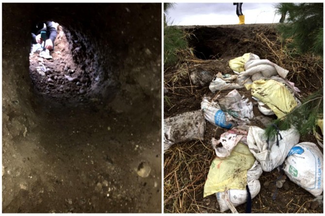 Çınar'da patlayıcı yerleştirilmek istenen tünel tespit edildi