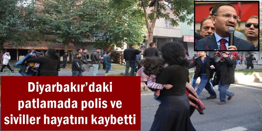 Diyarbakır’daki patlamada polis ve siviller hayatını kaybetti