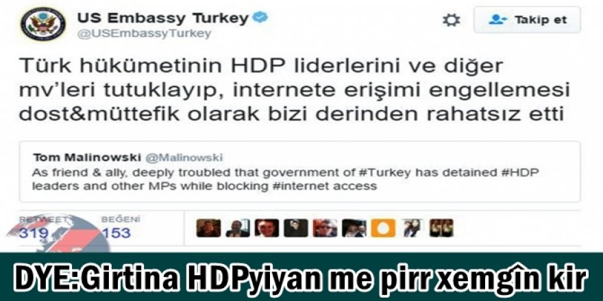 DYE:Girtina HDPyiyan me pirr xemgîn kir