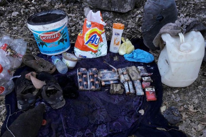 Batman Gercüş'te PKK’ye ait 5 sığınak bulundu