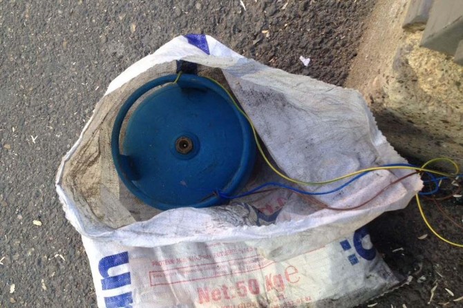 Elektrik direğine tuzaklanan patlayıcı etkisiz hale getirildi