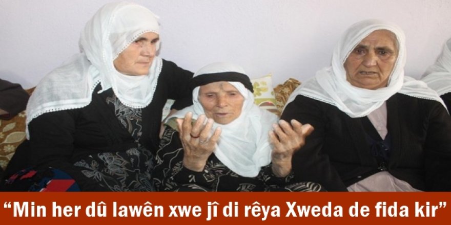 Min her dû lawên xwe jî di rêya Xweda de fida kir