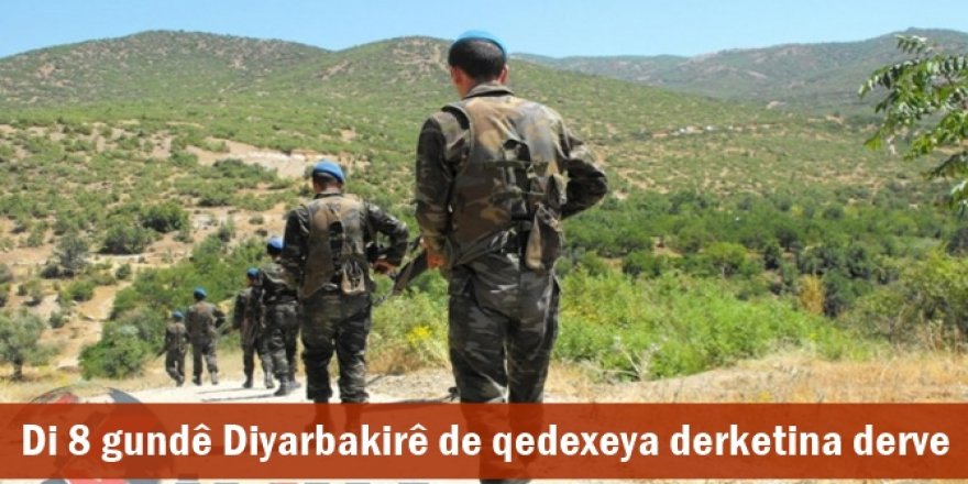 Di 8 gundê Diyarbakirê de qedexeya derketina derve