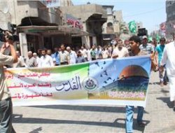 Gazze'de Mescidi Aksa'ya Destek İçin Gösteri Yapıldı